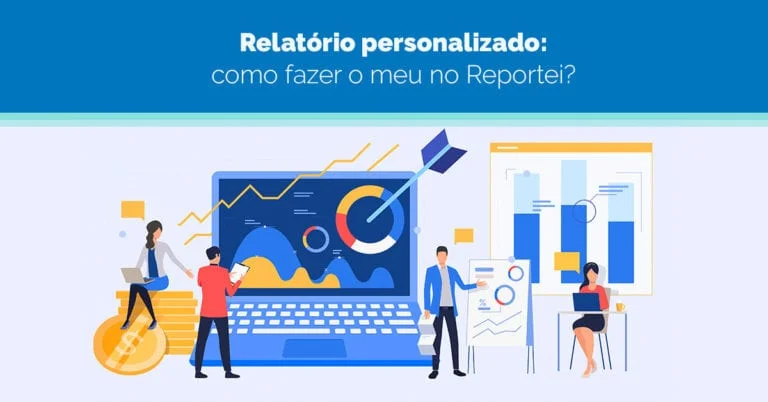 pessoas fazendo um relatório para marketing digital