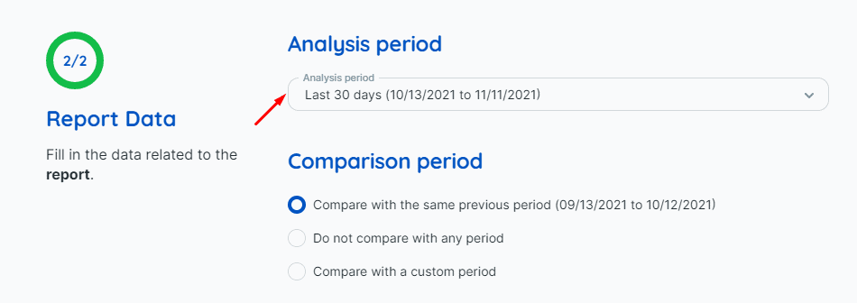 Analysis period