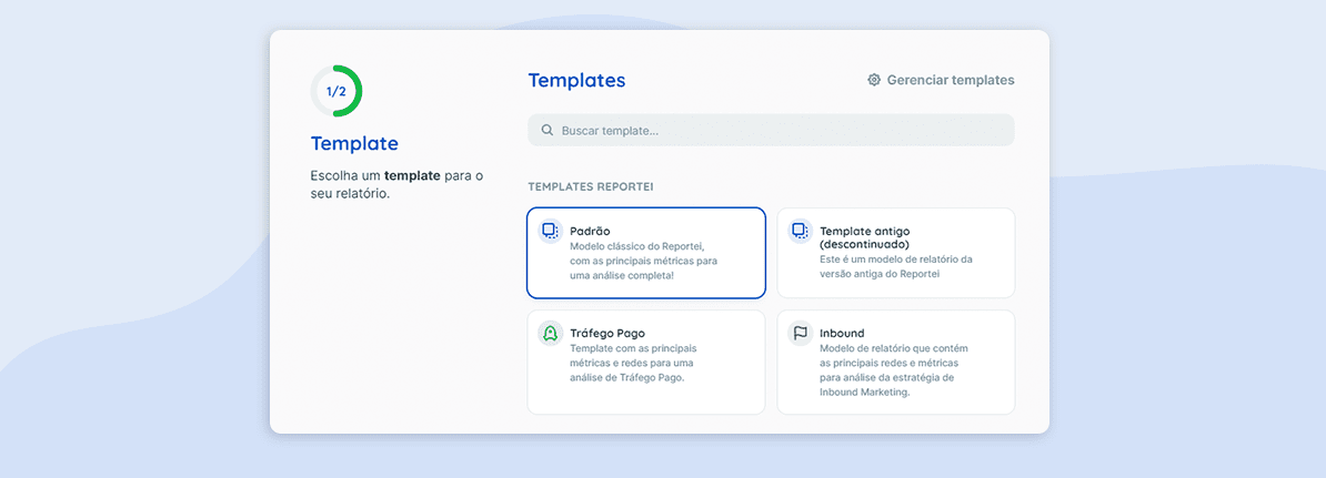 Report templates in Reportei: here are the models you can choose from