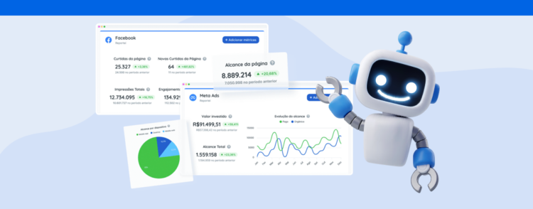 How Reportei’s Artificial Intelligence Helps You Generate Meta Ads Reports