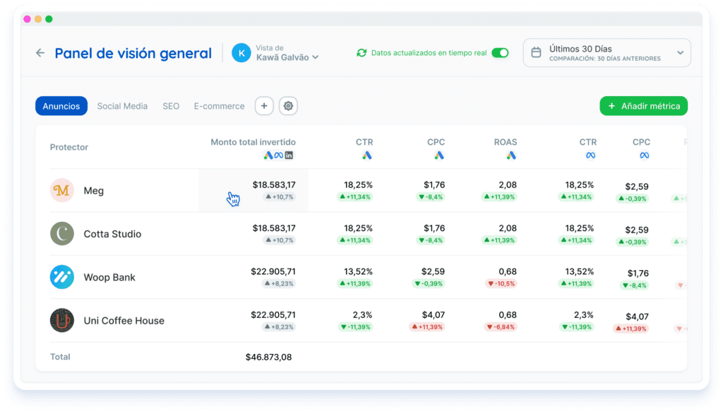 Reportei Overview