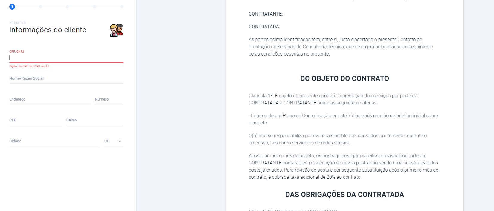 Gerador de Contratos