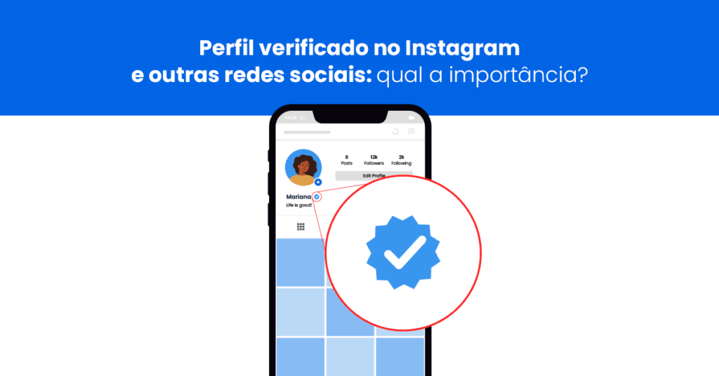 Imagem de feed com perfil verificado no Instagram