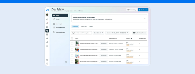 post scheduling dashboard