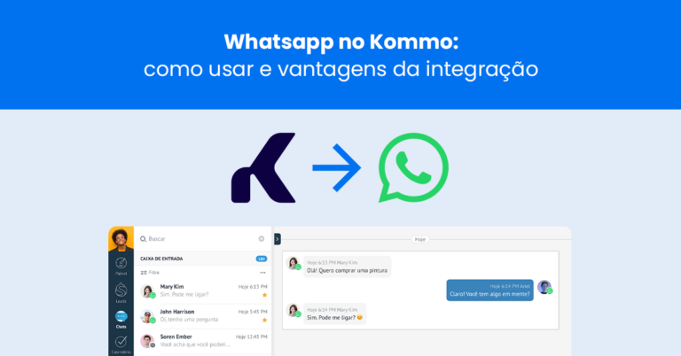 WhatsApp no Kommo: como usar e vantagens da integração