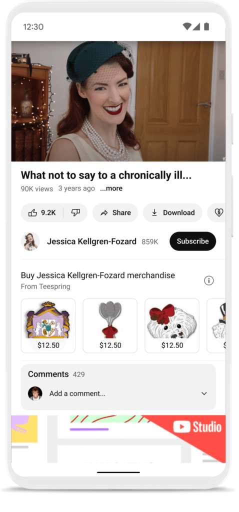YouTube Shopping