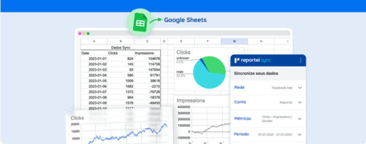 google sheets y reportei