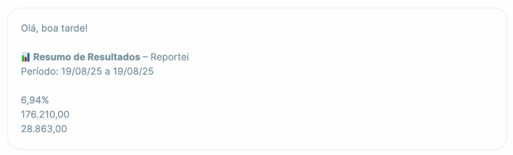 Exemplo de nomeação de métricas