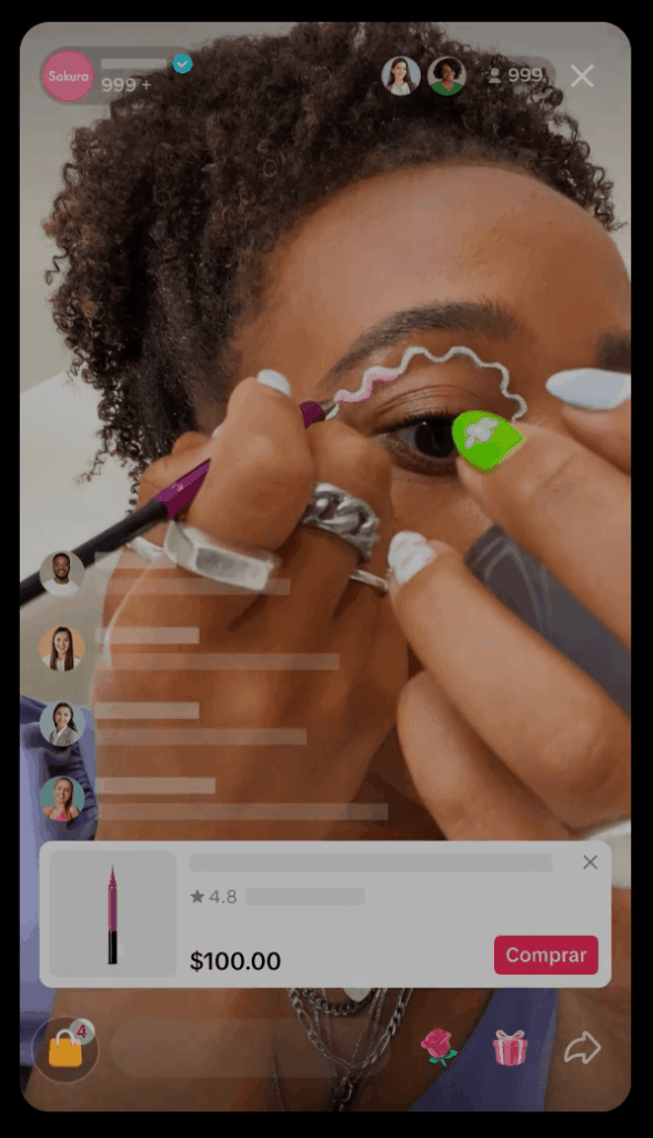 Compras em Live no TikTok Shop