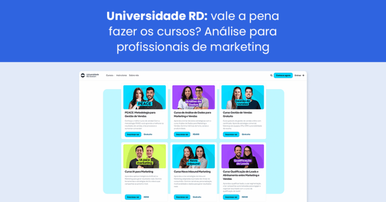 Universidade RD: vale a pena fazer os cursos? Análise para profissionais de marketing