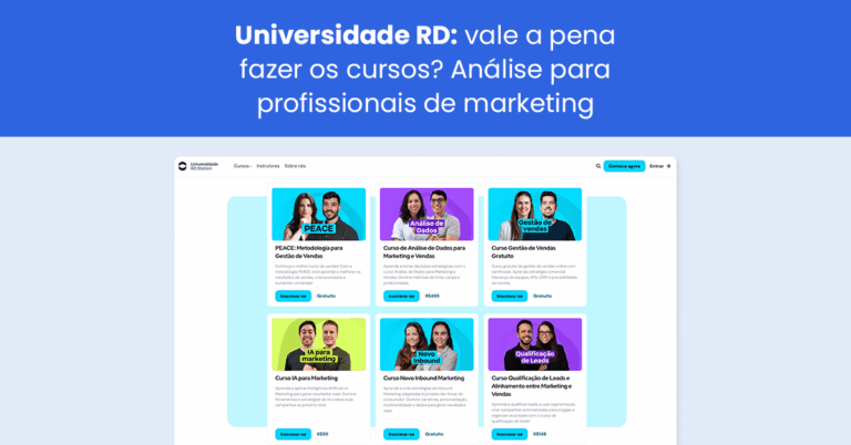 Universidade RD: vale a pena fazer os cursos? Análise para profissionais de marketing