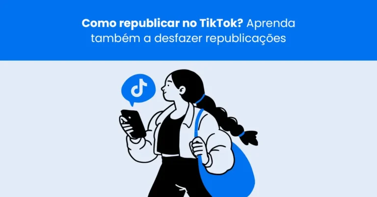 Ilustração explicando como republicar no TikTok pelo aplicativo