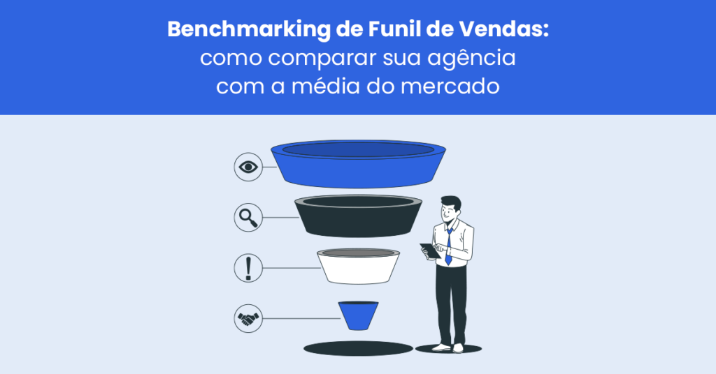 Benchmarking de Funil de Vendas: como comparar sua agência com a média do mercado