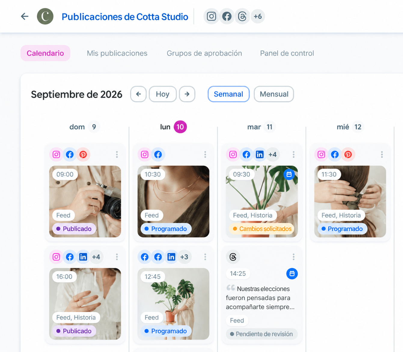 Flux — interfaz del producto