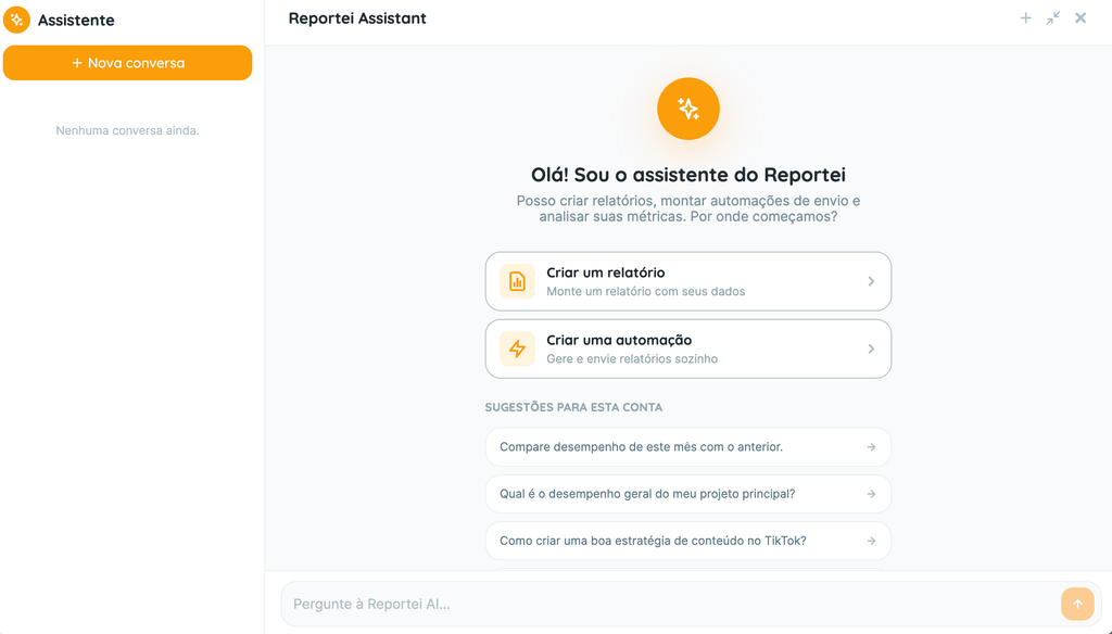 O que é o Reportei Chat e como funciona