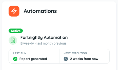 Automation of reports